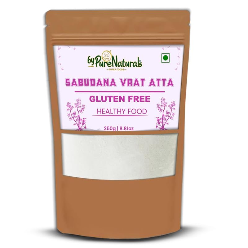 byPureNaturals Gluten Free Sabudana Vrat Atta (Sago Tapioca Flour)- 250 Gm - BuyPureNaturals