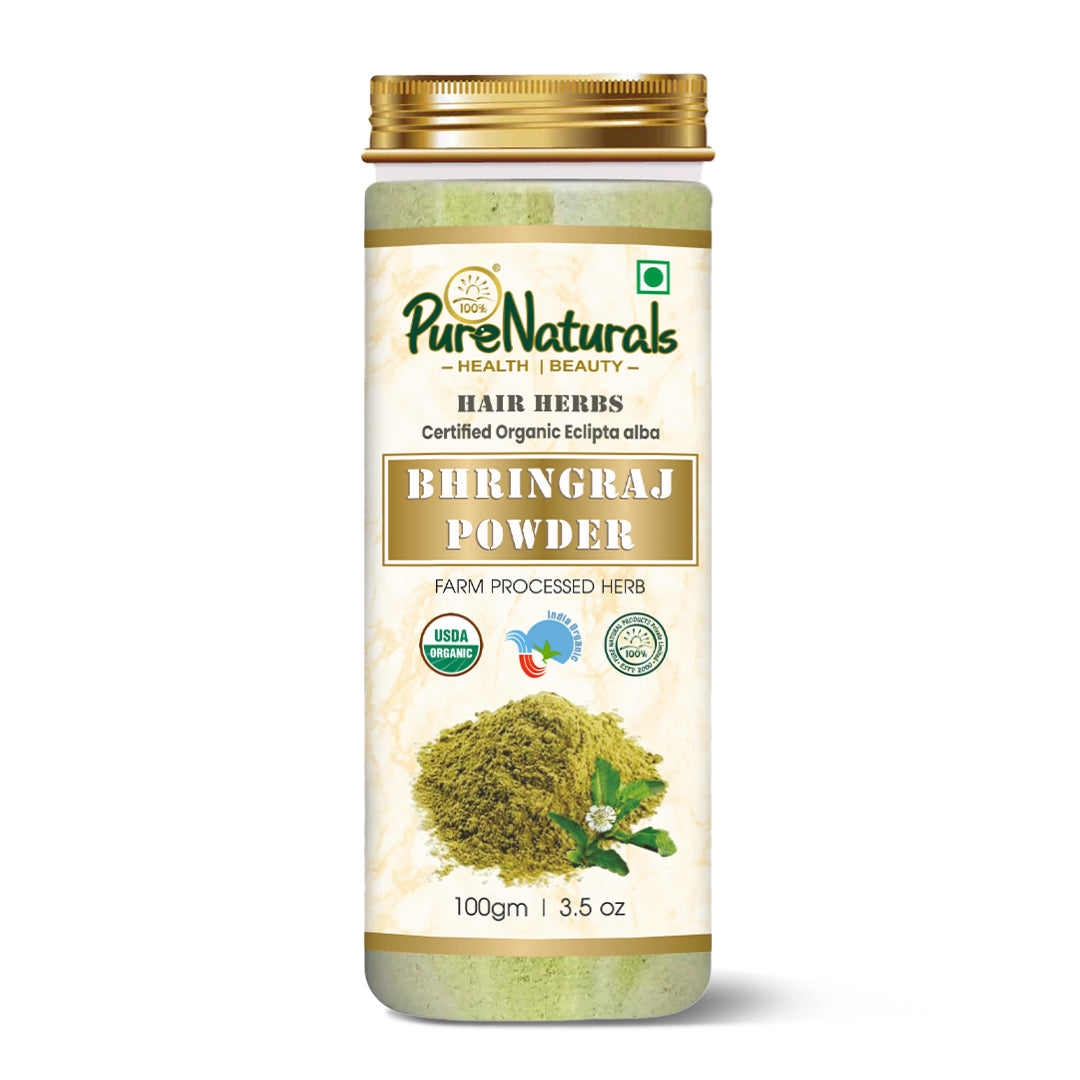 100% Organic Bhringraj Powder for Hair & Scalp - 100 Gm