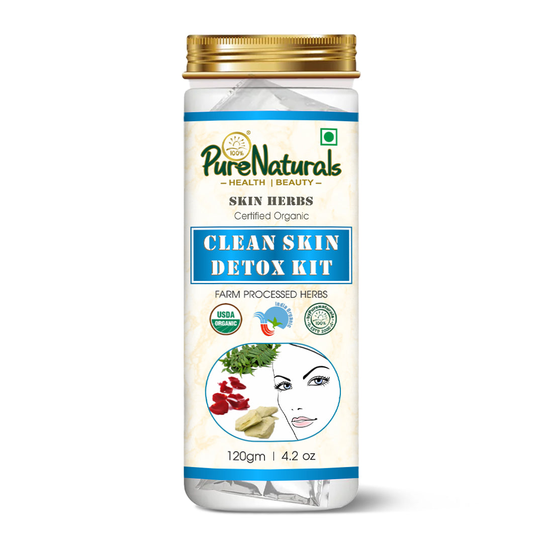 100% Organic Detox Kit for glowing Skin - 120 Gm