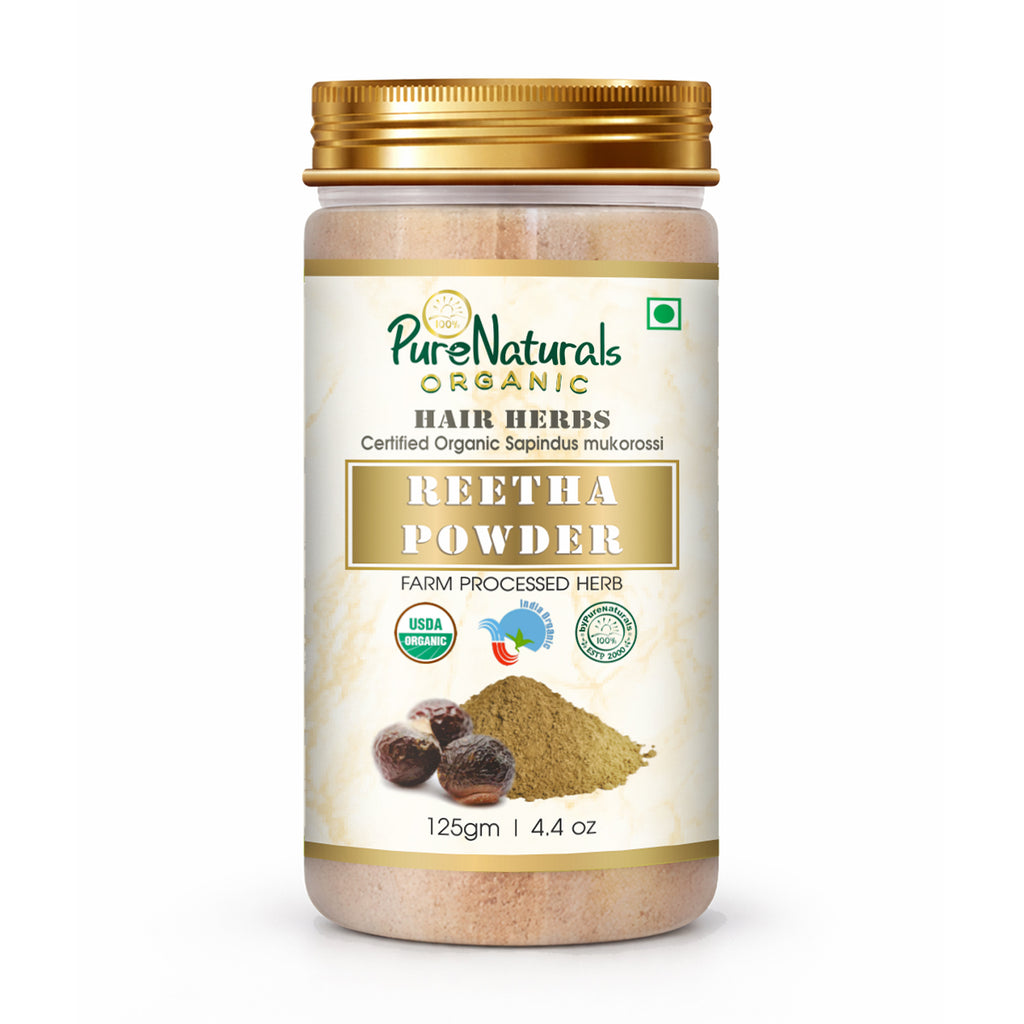 100% Organic Reetha Powder for Skin & Hair - 125 Gm
