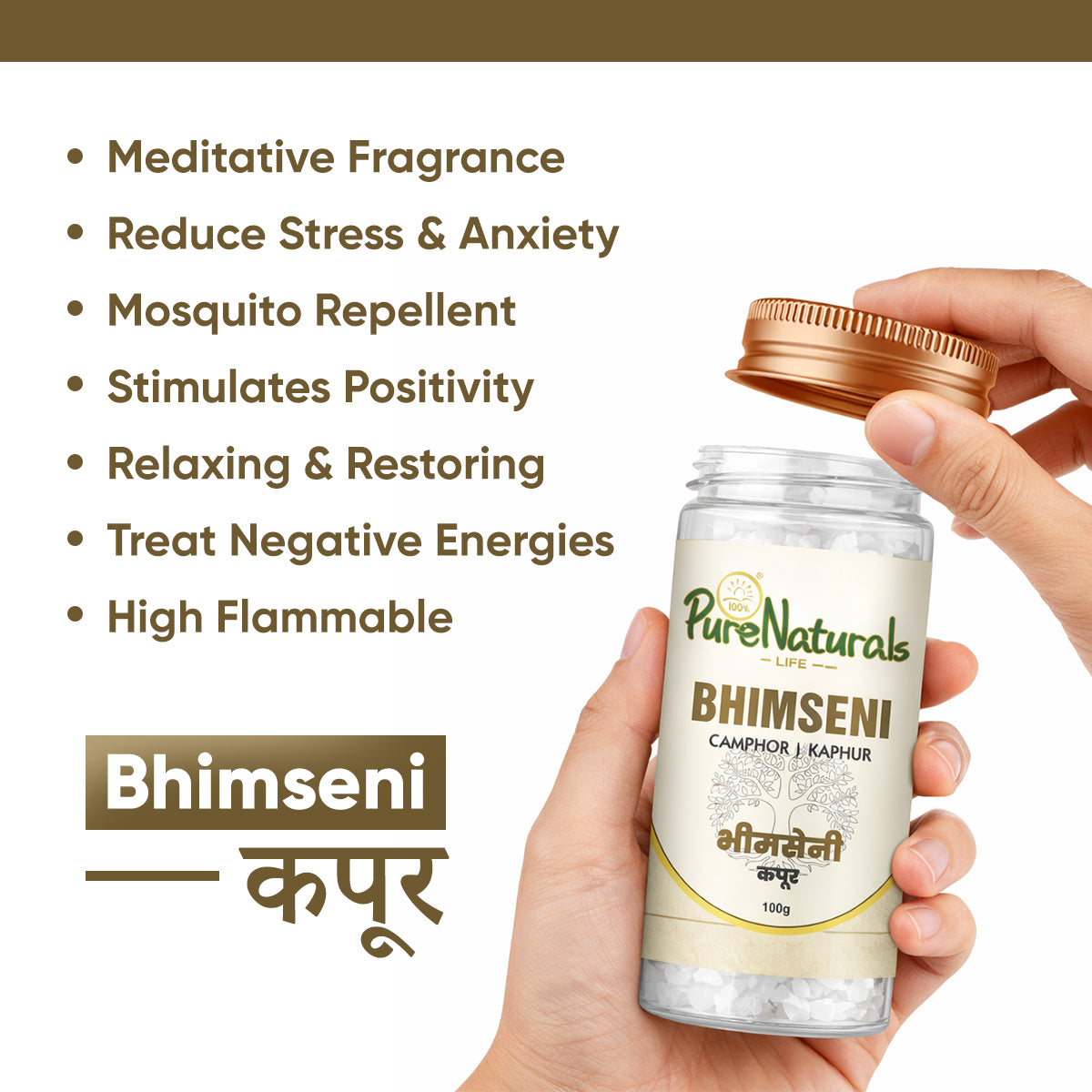 PureNaturals Bhimseni Camphor- 100gm