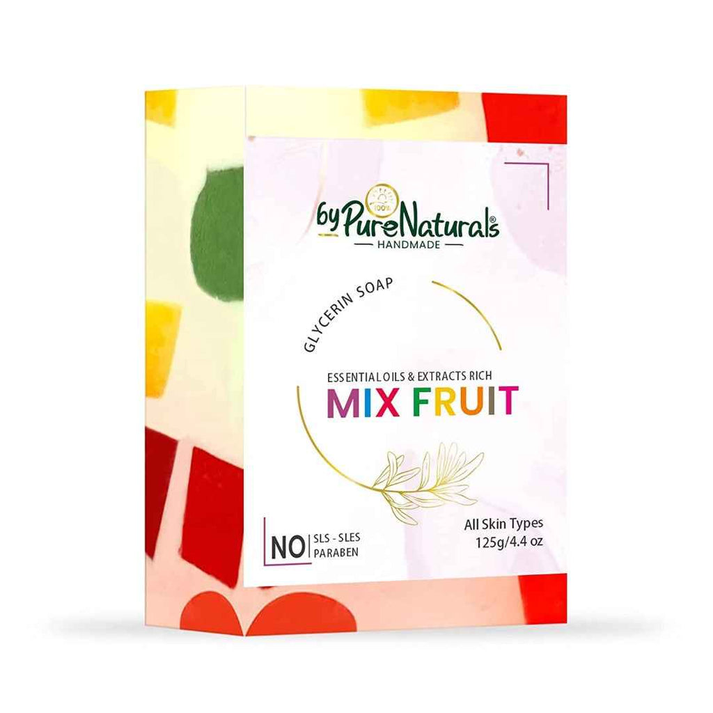 byPureNaturals SLS & Paraben Free Mix Fruit Soap- 125gm