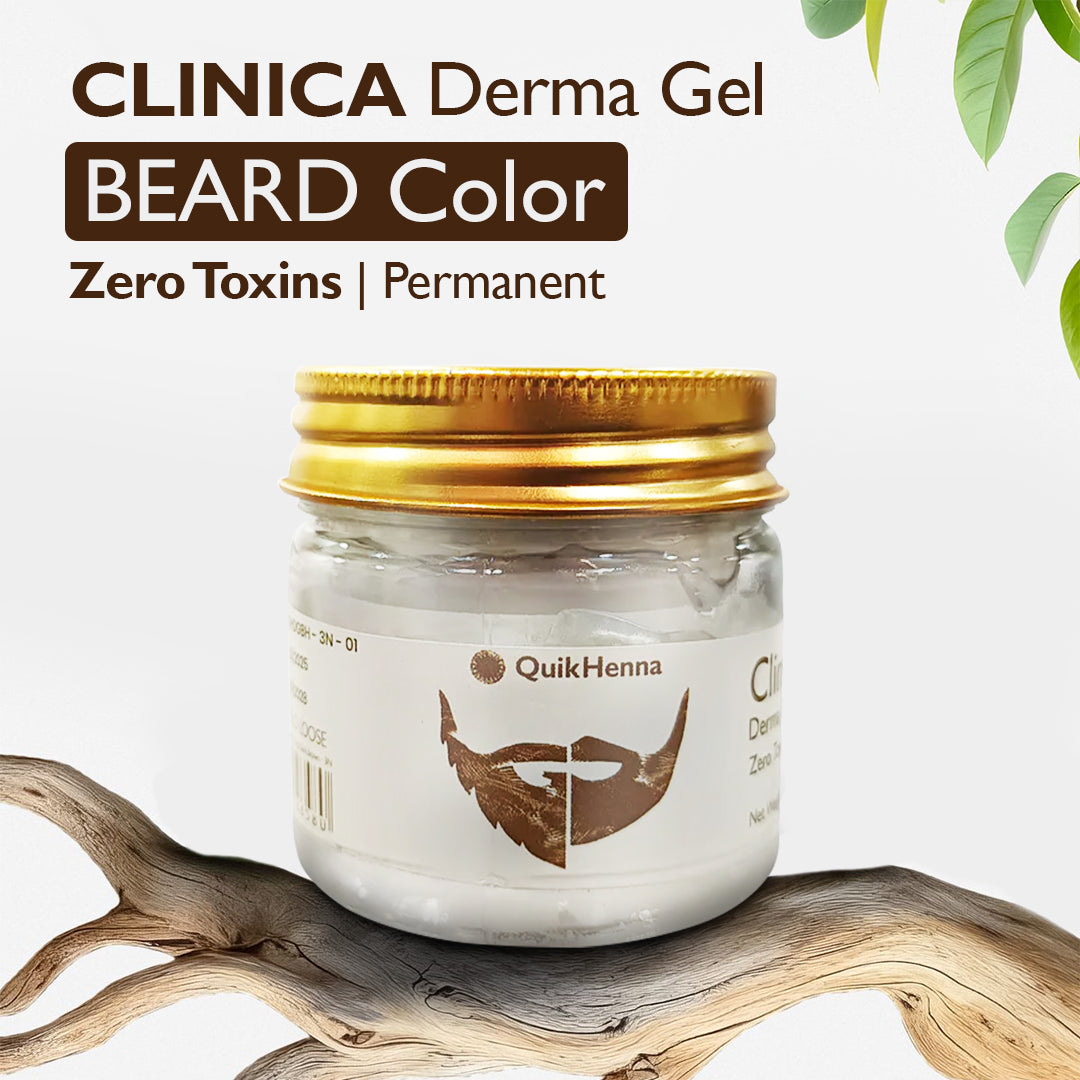 QuikHenna CLINICA Organic Gel Derma Beard Color  Biopharma, Healing Food to Live Healthy Life - by MFarmacy.com