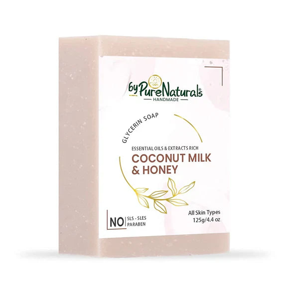LS & Paraben Free Coconut Milk & Honey Soap- 125gm  Biopharma, Healing Food to Live Healthy Life - by MFarmacy.com