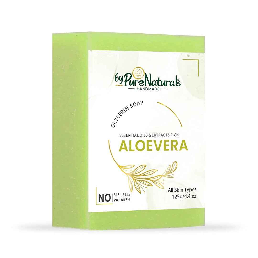 byPureNaturals SLS & Paraben Free Aloevera Soap- 125gm
