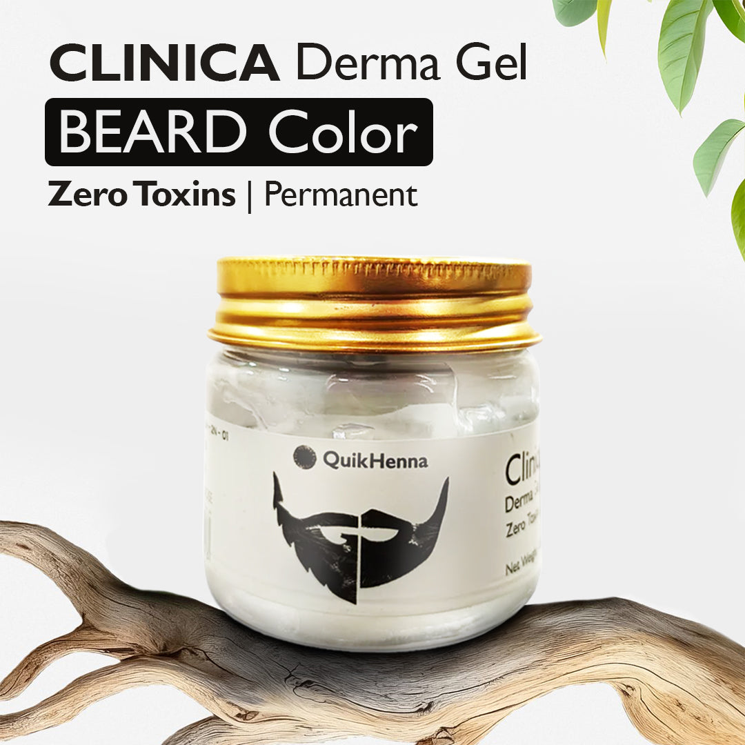QuikHenna CLINICA Organic Gel Derma Beard Color  Biopharma, Healing Food to Live Healthy Life - by MFarmacy.com