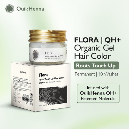 FLORA QH+ ORGANIC GEL SENSITIVE ROOTS TOUCH UP NATURAL HAIR COLOR  Biopharma, Healing Food to Live Healthy Life - by MFarmacy.com