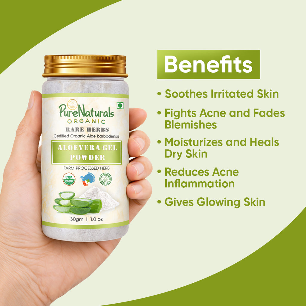 100% Organic Aloevera Gel Powder- 30g