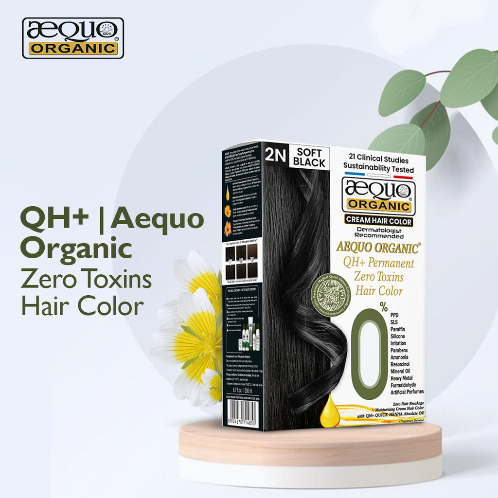 AEQUO ORGANIC GEL  QH+ PERMANENT CREAM HAIR COLOR  Biopharma, Healing Food to Live Healthy Life - by MFarmacy.com