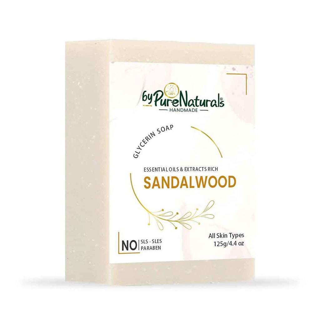 byPureNaturals SLS & Paraben Free Sandalwood Soap- 125gm
