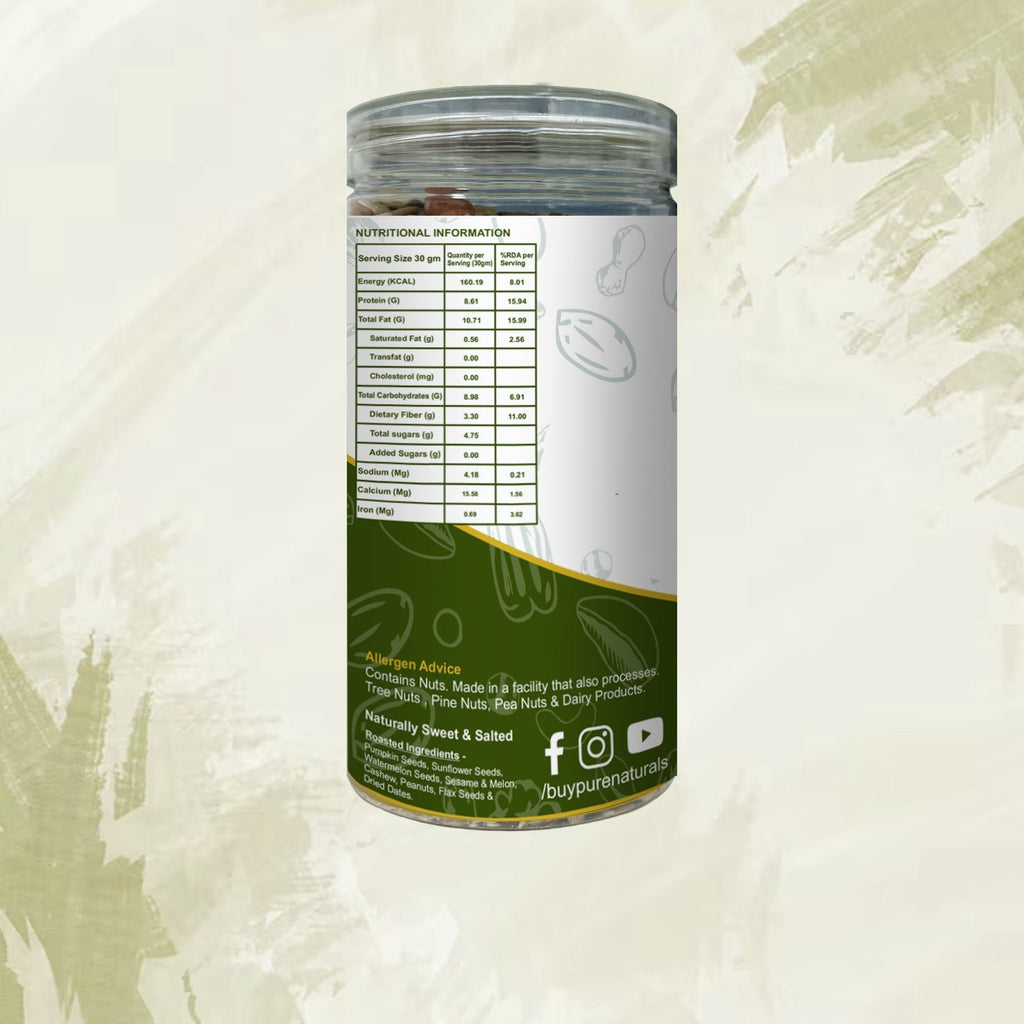 byPureNaturals Nutri Vegan Gluten Free Dietary Seed Mix- 500 Gm - BuyPureNaturals