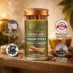 Bamboo Less Incense Sandalwood Dhoop Sticks- 30 Sticks Pack