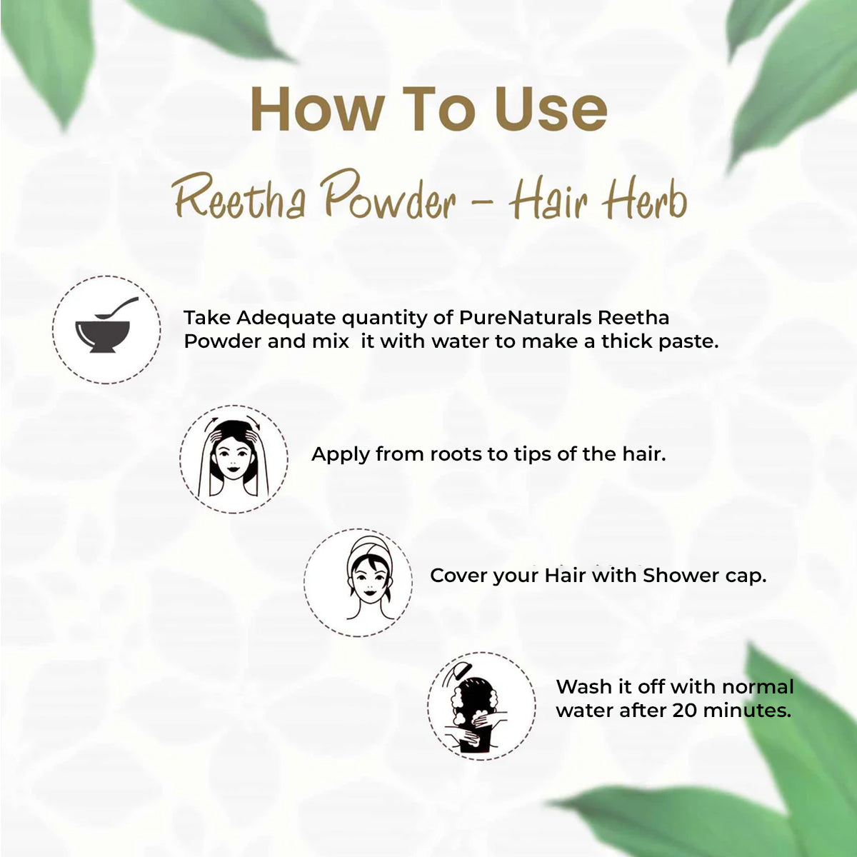 100% Organic Reetha Powder for Skin & Hair - 125 Gm