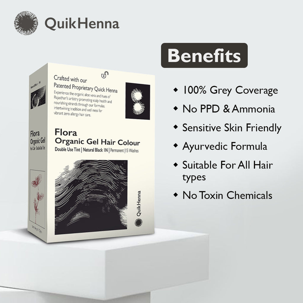 FLORA QH+ HYPO ALLERGENIC PERMANENT GEL HAIR COLOR  Biopharma, Healing Food to Live Healthy Life - by MFarmacy.com