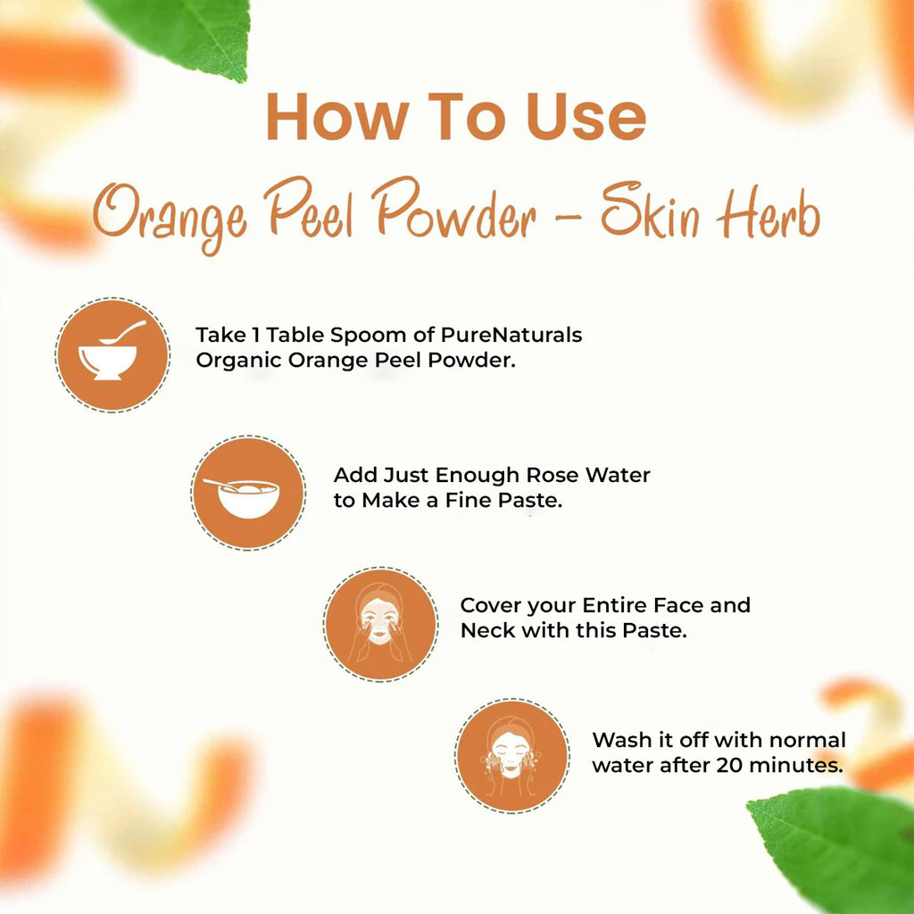 100% Organic Orange Peel Powder - 100 Gm