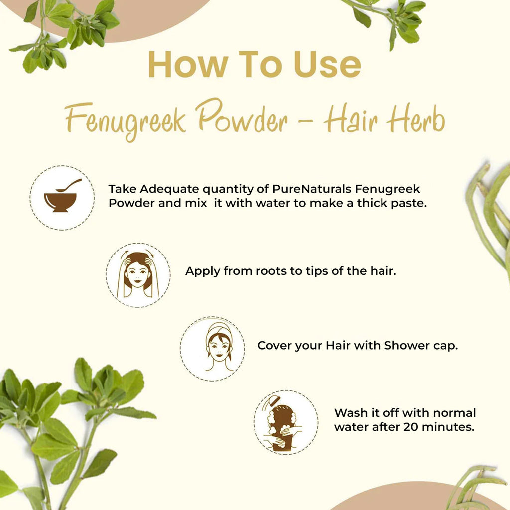 100% Organic Fenugreek Powder for Skin & Hair - 100 Gm