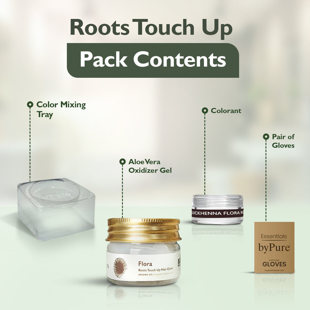 FLORA QH+ ORGANIC GEL SENSITIVE ROOTS TOUCH UP NATURAL HAIR COLOR  Biopharma, Healing Food to Live Healthy Life - by MFarmacy.com