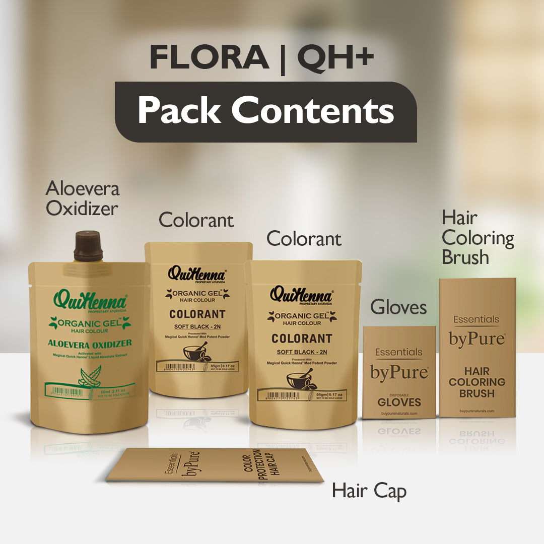 FLORA QH+ HYPO ALLERGENIC PERMANENT GEL HAIR COLOR  Biopharma, Healing Food to Live Healthy Life - by MFarmacy.com