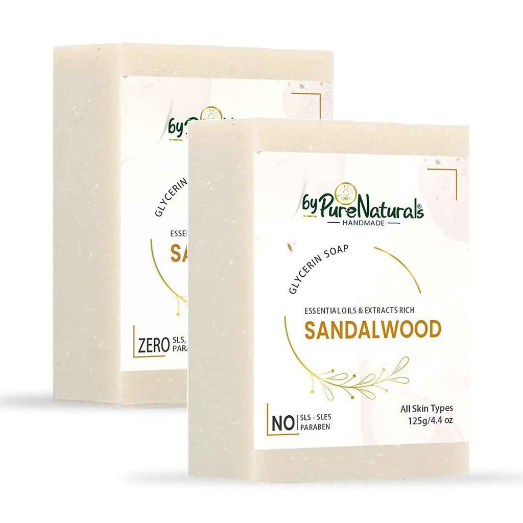 byPureNaturals SLS & Paraben Free Sandalwood Soap- 125gm