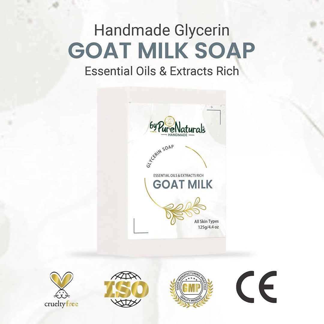 byPureNaturals SLS & Paraben Free Goat Milk Soap- 125gm
