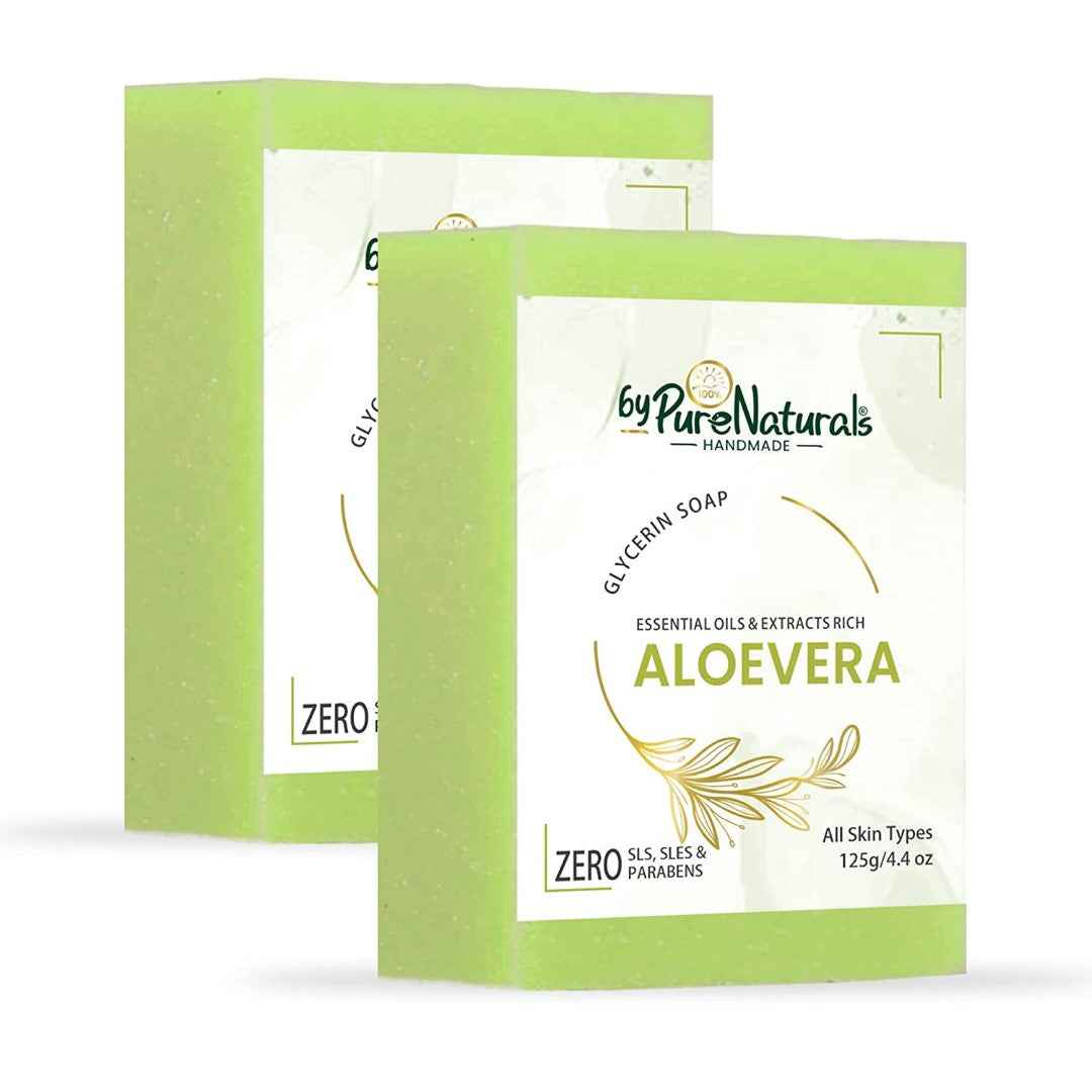 byPureNaturals SLS & Paraben Free Aloevera Soap- 125gm