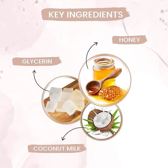 LS & Paraben Free Coconut Milk & Honey Soap- 125gm  Biopharma, Healing Food to Live Healthy Life - by MFarmacy.com