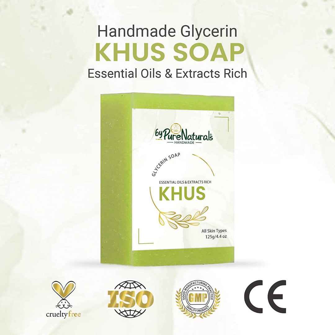 byPureNaturals SLS & Paraben Free Khus Soap- 125gm