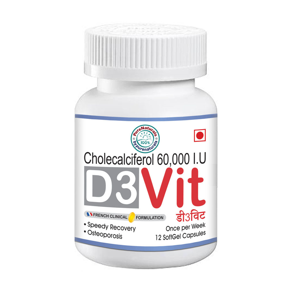 byPurenaturals D3VIT Vitamin D3 Health Supplement (12 SOFTGEL CAPSULES)