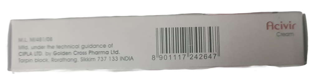 Acivir Cream 10g