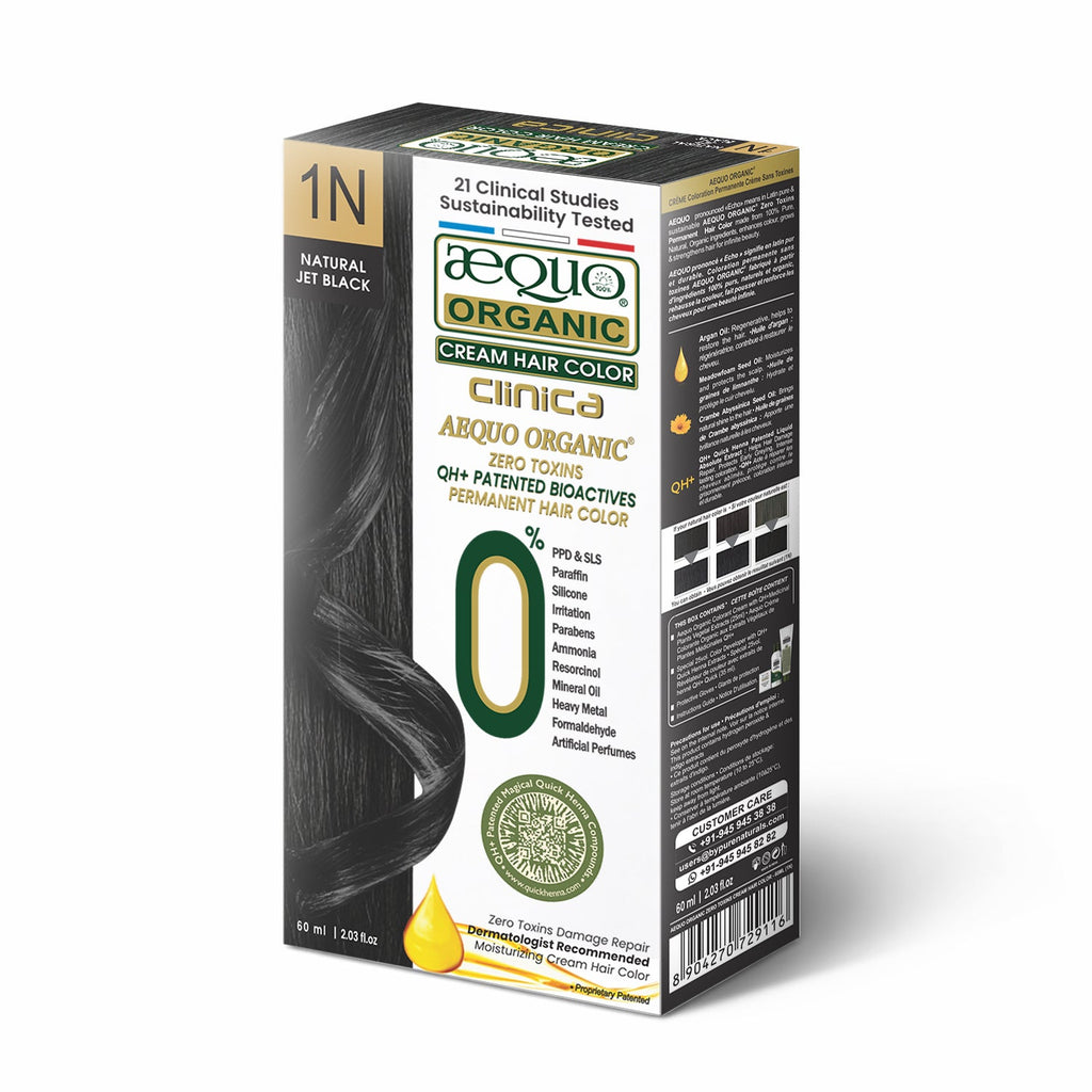 Aequo Organic Zero Toxins Cream Hair Color- 60ml