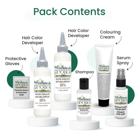 AEQUO ORGANIC GEL  QH+ PERMANENT CREAM HAIR COLOR  Biopharma, Healing Food to Live Healthy Life - by MFarmacy.com
