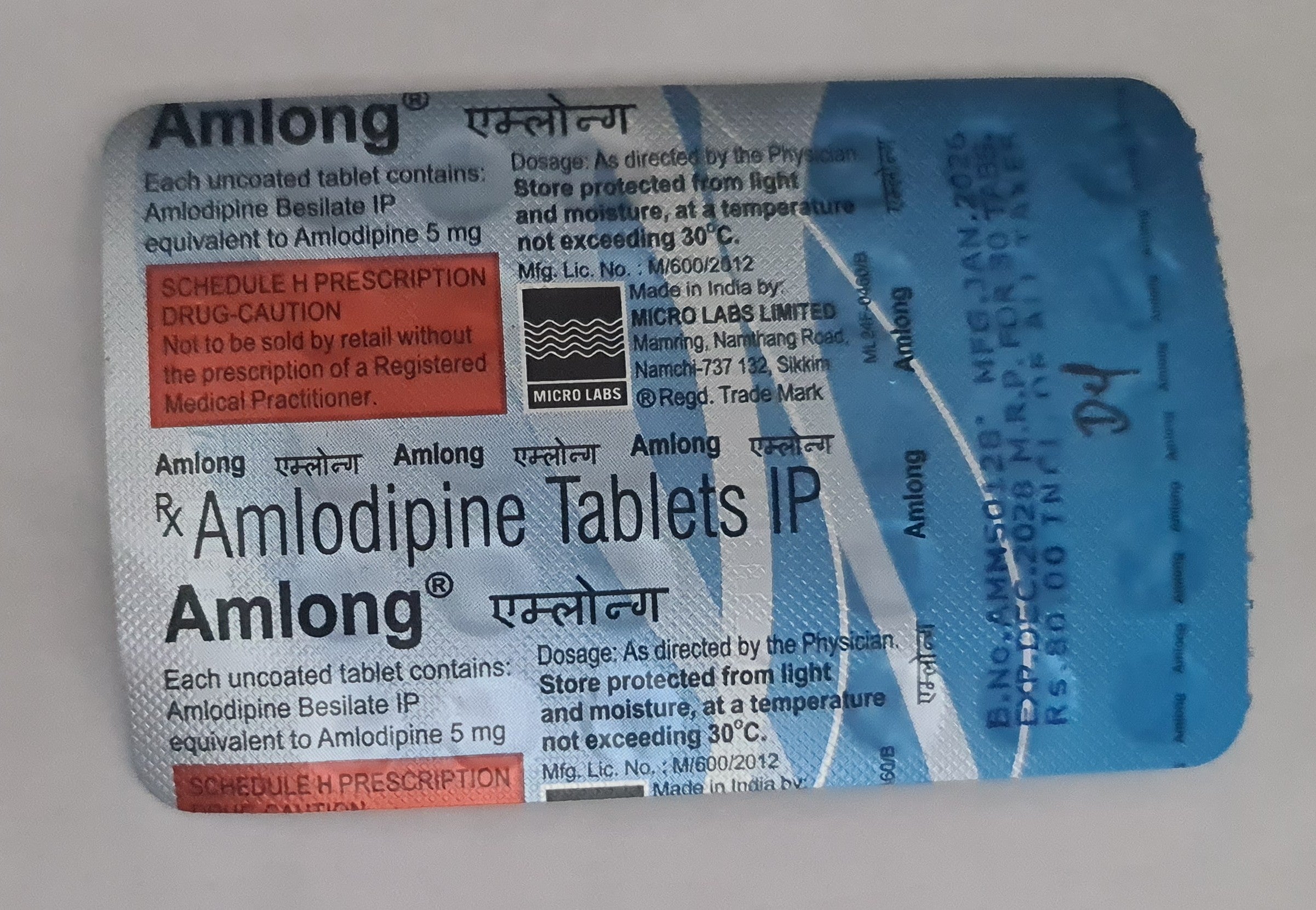 Amlodipine Tablets IP (15)