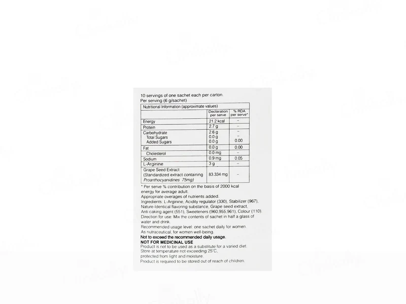 Argiprime Sugar Free Granules For Women- OrangeFlavour- 6g