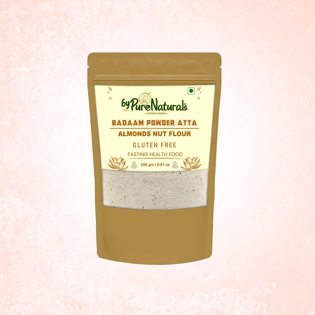 byPureNaturals Gluten Free Badaam Powder Atta (Almonds Flour)- 250 Gm - BuyPureNaturals