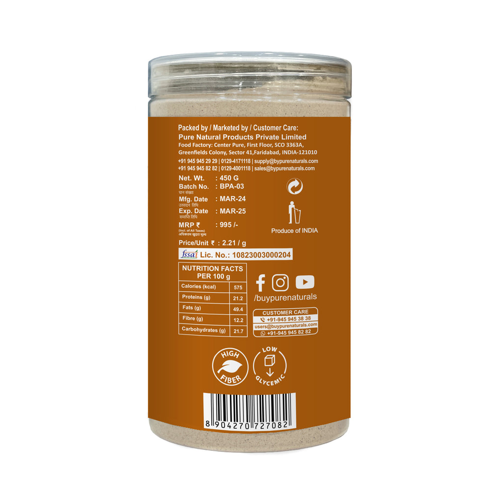 PureNaturals Gluten Free Almonds Flour Badaam Powder Atta