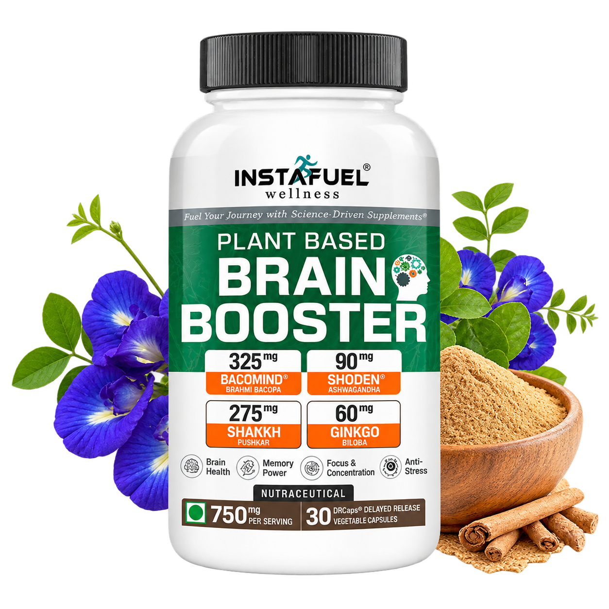 Instafuel Wellness Plant Based Brain Booster Supplement