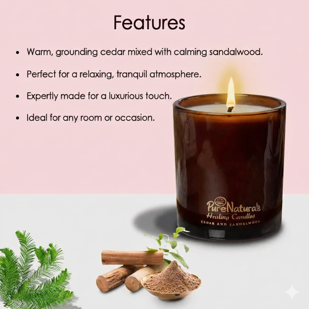 Soy Wax Healing Candles- 210gm Jar (Pack of 3)