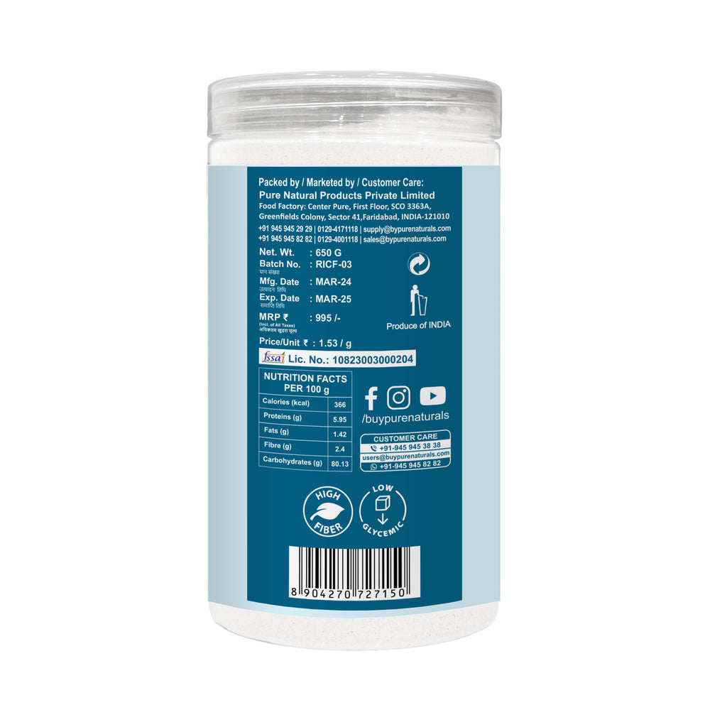 PureNaturals Gluten Free Rice Flour Chawal Atta