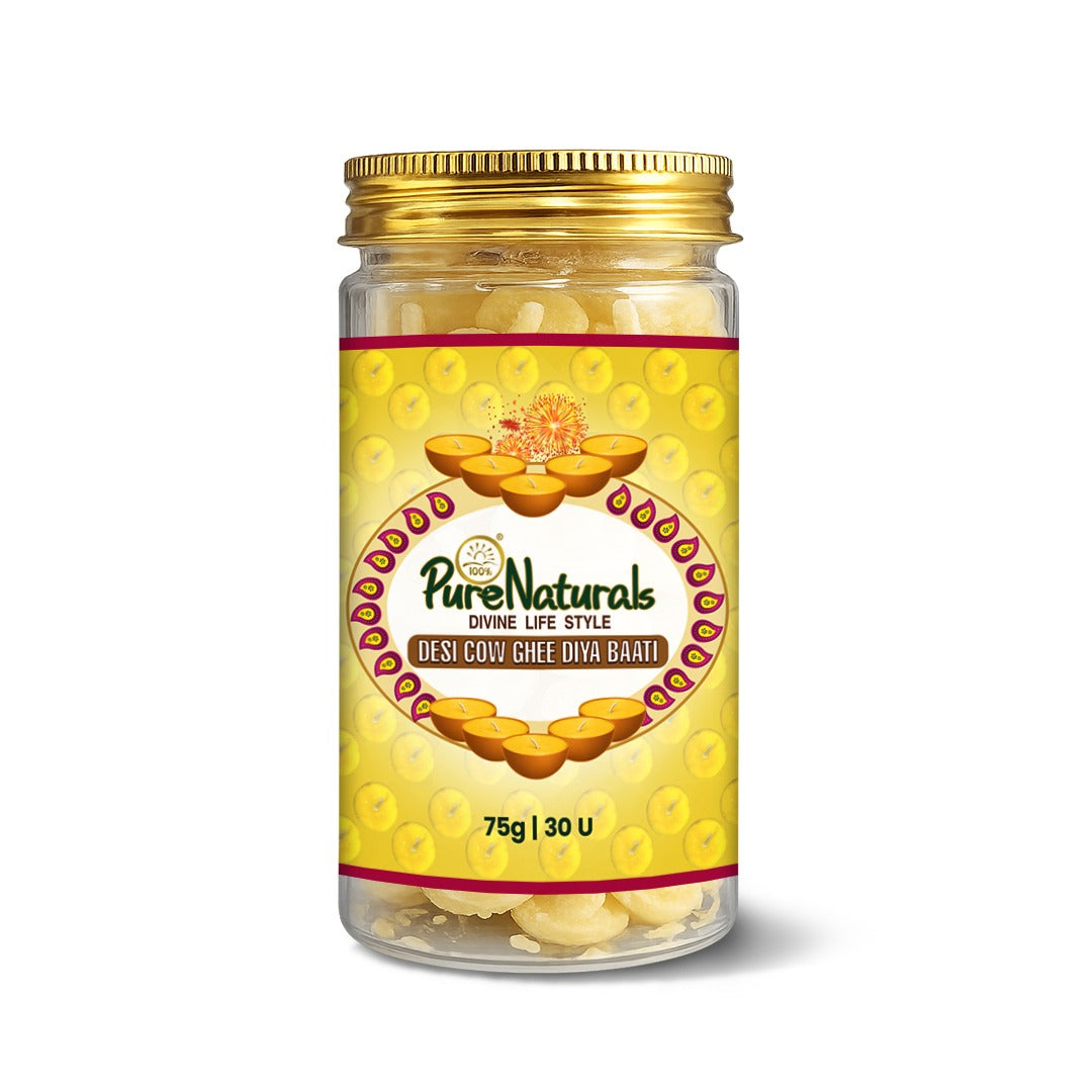 Cow Ghee Diya Baati for Pooja- 30pcs