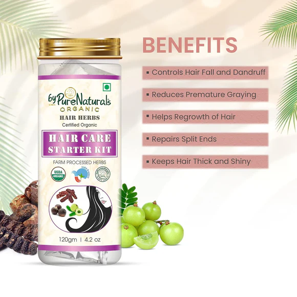 100% Organic Hair Care DIY Kit - 120 gm  Biopharma, Healing Food to Live Healthy Life - by MFarmacy.com