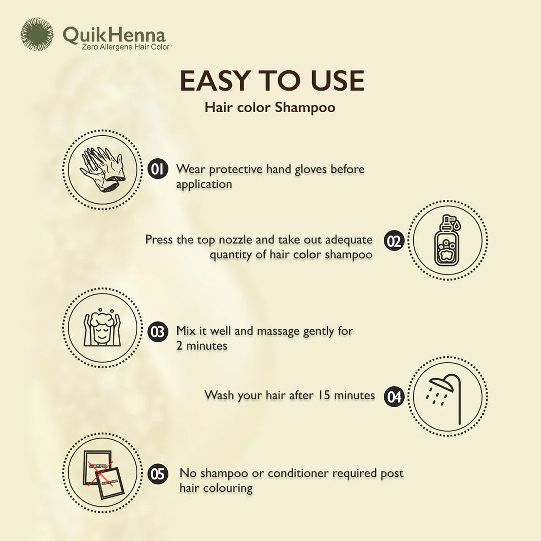 QuikHenna | EVARA | QH+ Organic Gel Hair Colour Shampoo - 200ml  Biopharma, Healing Food to Live Healthy Life - by MFarmacy.com