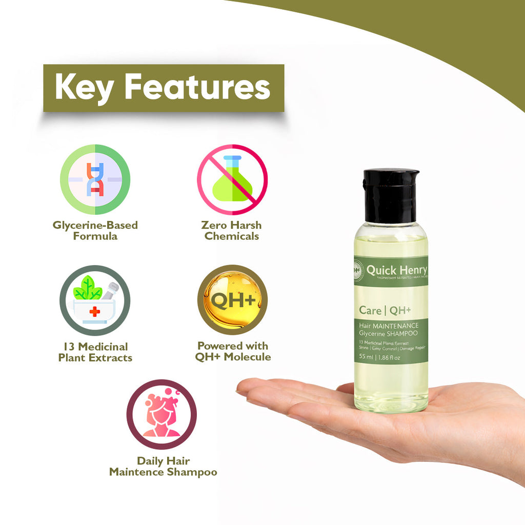 QH+ Hair Maintenance Glycerin Shampoo- 55ml