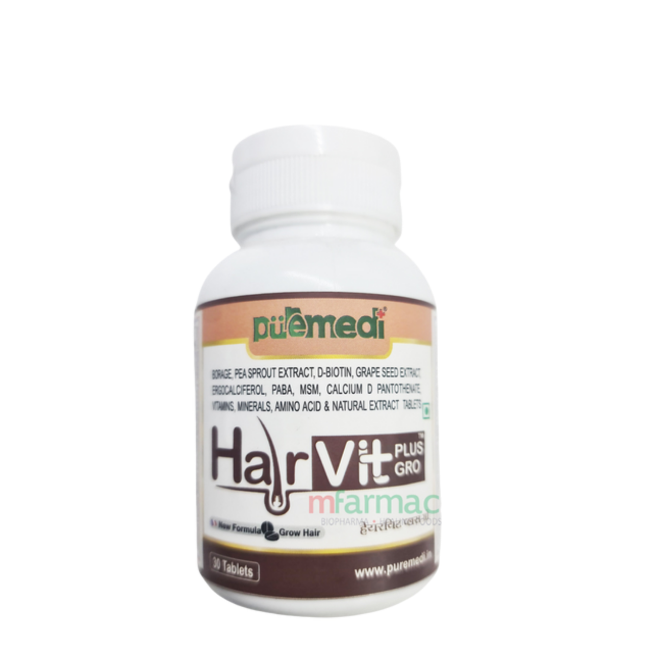HairVit Plus PuRemedi Grow Hair Nutrition Tablets