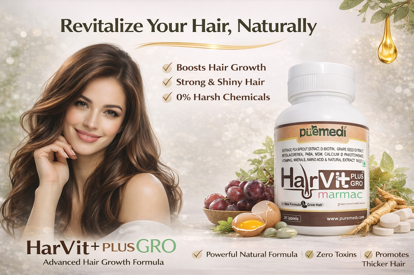 HairVit Plus - Grow Hair Tablets