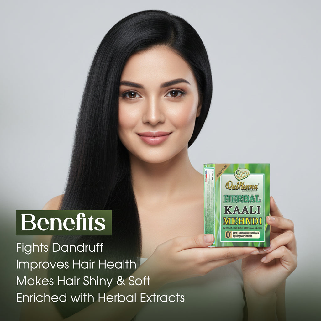 Herbal Black Henna - with model