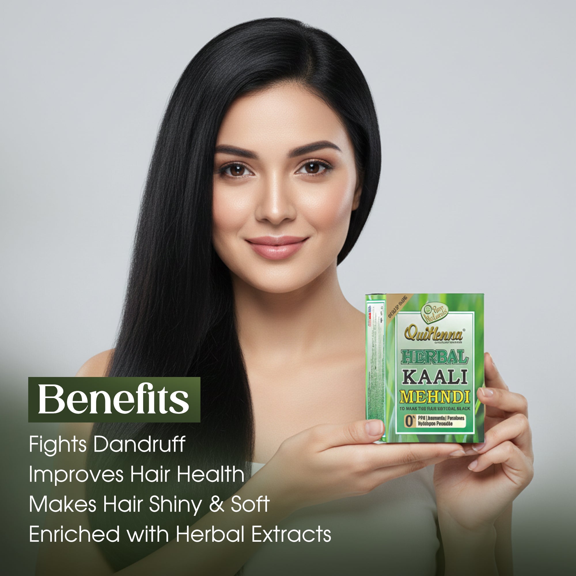 Herbal Black Henna - with model