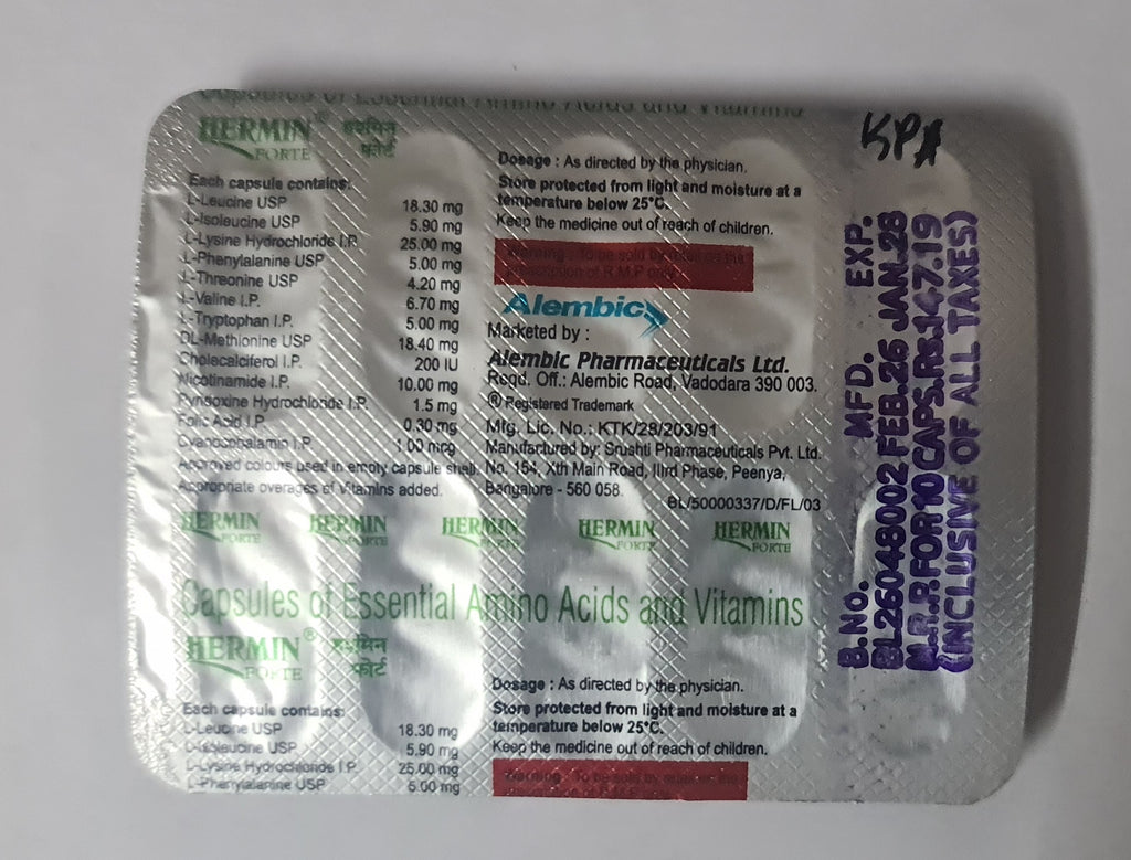 HERMIN FORTE CAP 10CAP