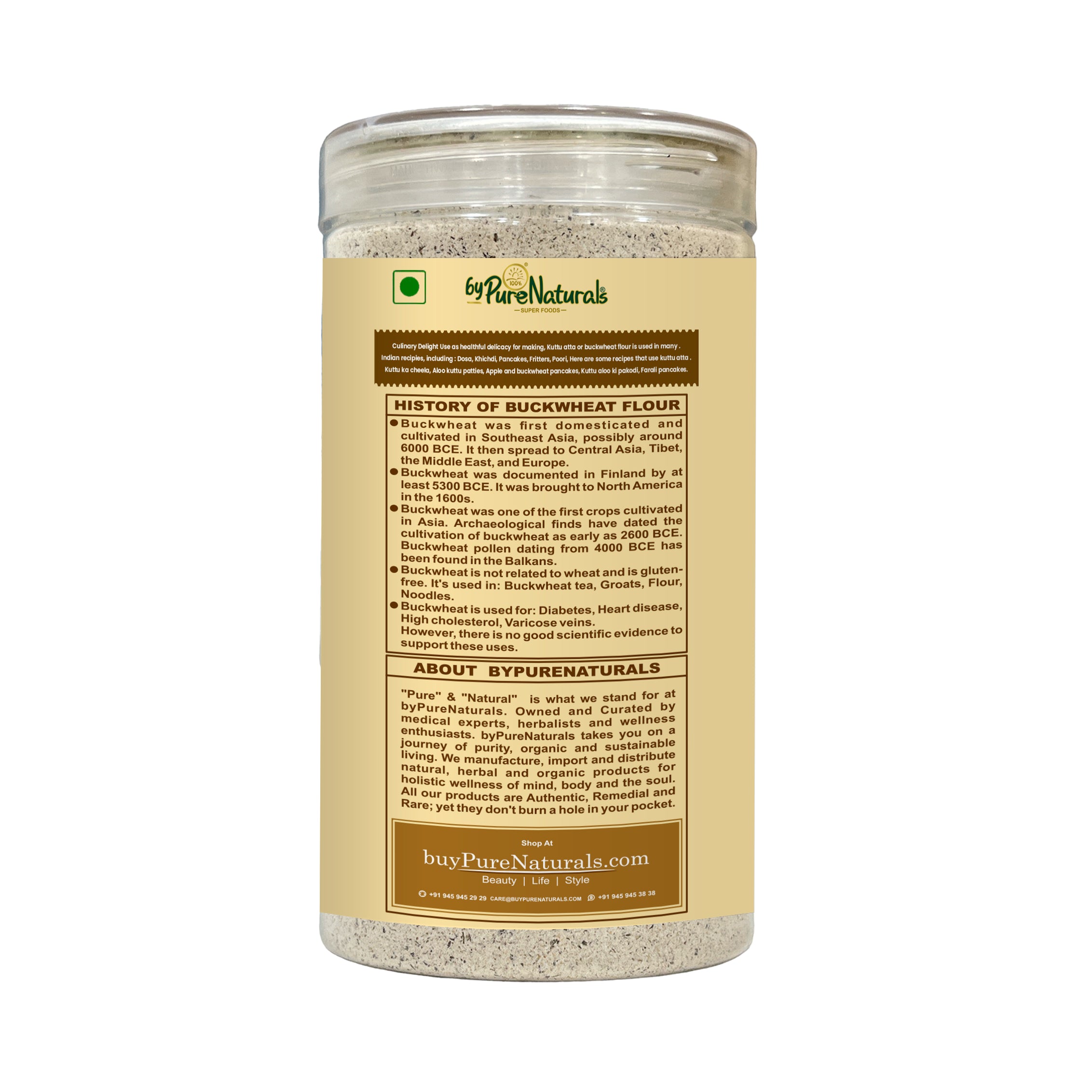 PureNaturals Gluten Free Buckwheat Kuttu Vrat Atta