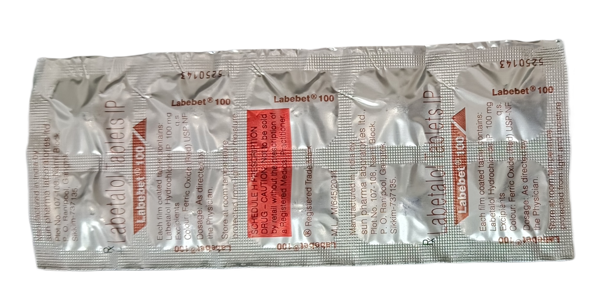 LABEBET 100 MG TAB (10 tab)