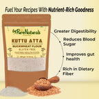byPureNaturals Gluten Free Kuttu Vrat Atta (Buckwheat Flour)- 350 Gm - BuyPureNaturals